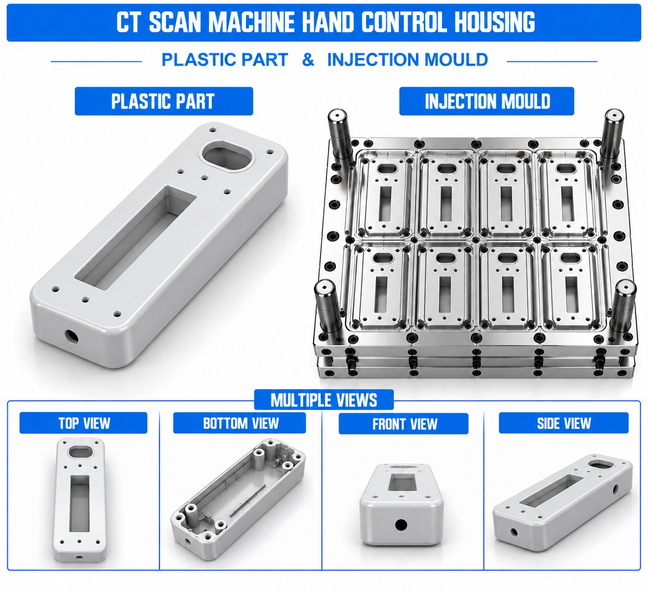 CT Scan Machine Plastic Hand Control Housing Mould and Moulding Service